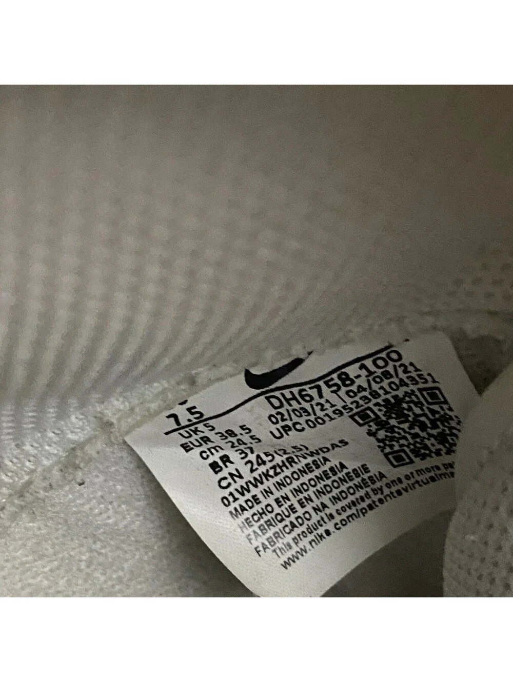 Nike Dunk High SE Shoes Womens Size 7.5 First Use White Sail Orange DH6758-100 - Picture 13 of 15
